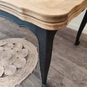 Regence style table in solid oak