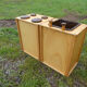 Vintage wooden children's school kitchen set