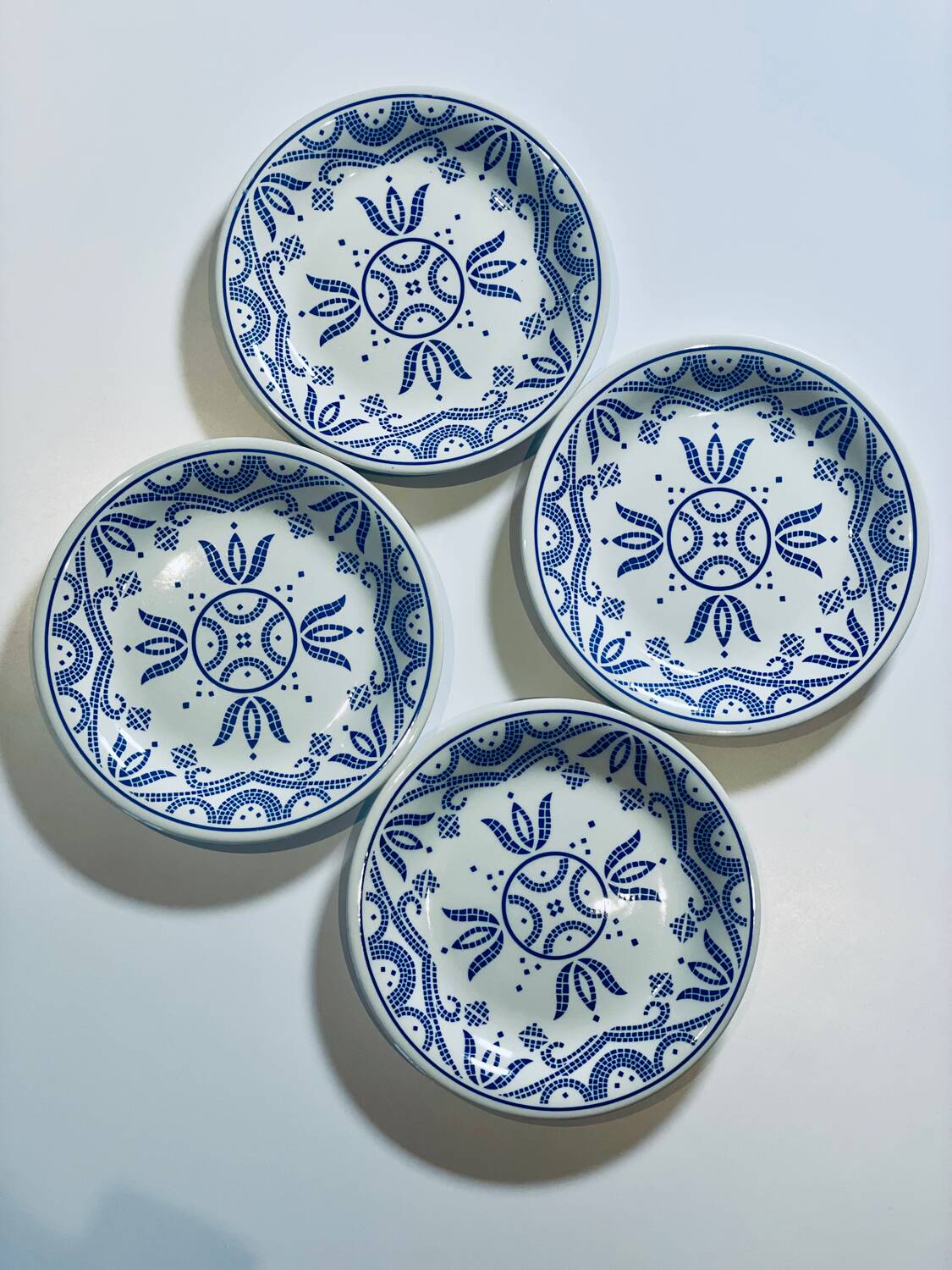 4 dessert plates made in England