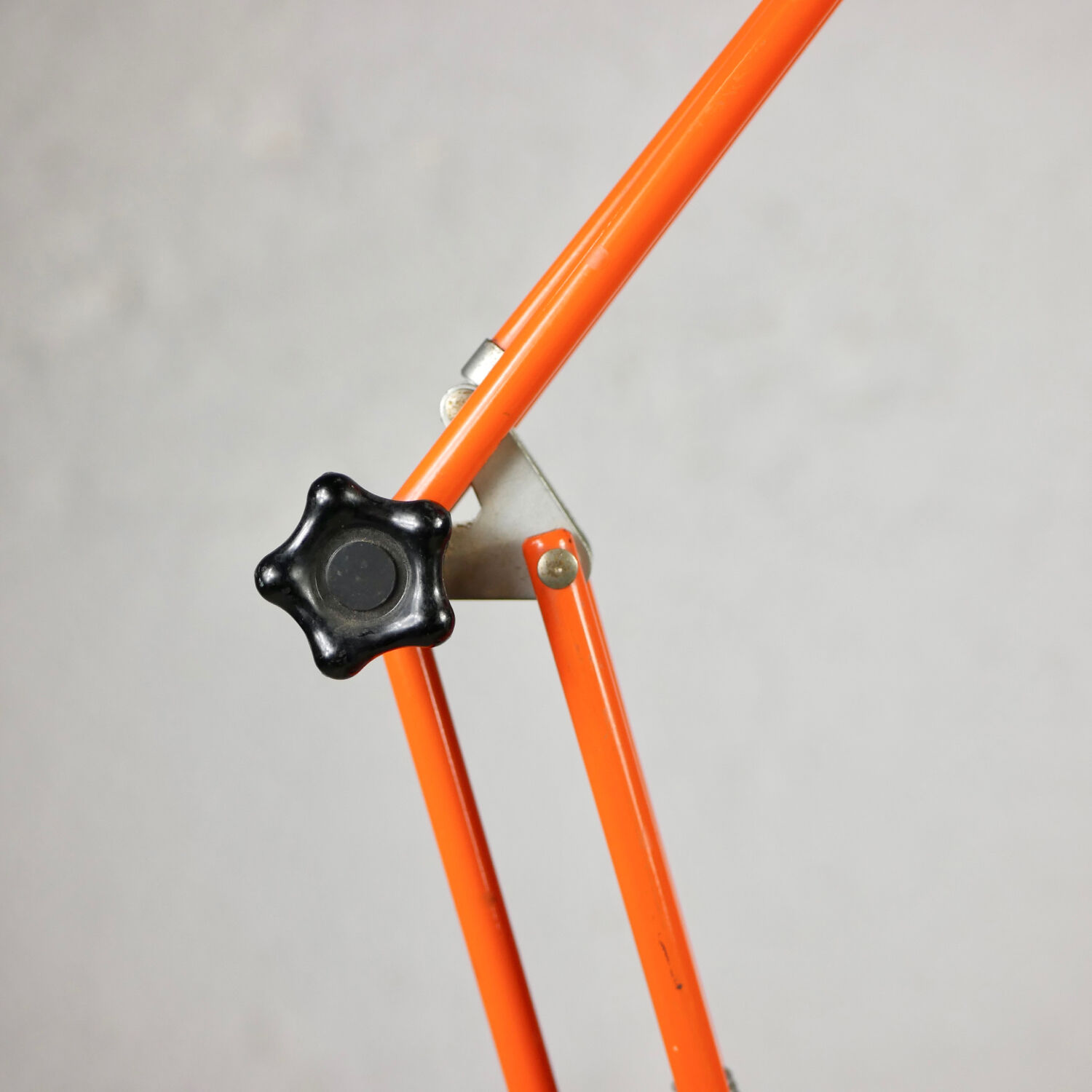 Orange Luxo style architect lamp