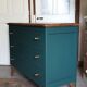 Commode en chêne pieds compas