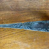 Old SFAM Goldsmith's Ladle Silver Plated Metal 12G Leaf Decor #B342