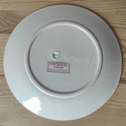 6 assiettes à dessert modèle Fontanges par Sarreguemines