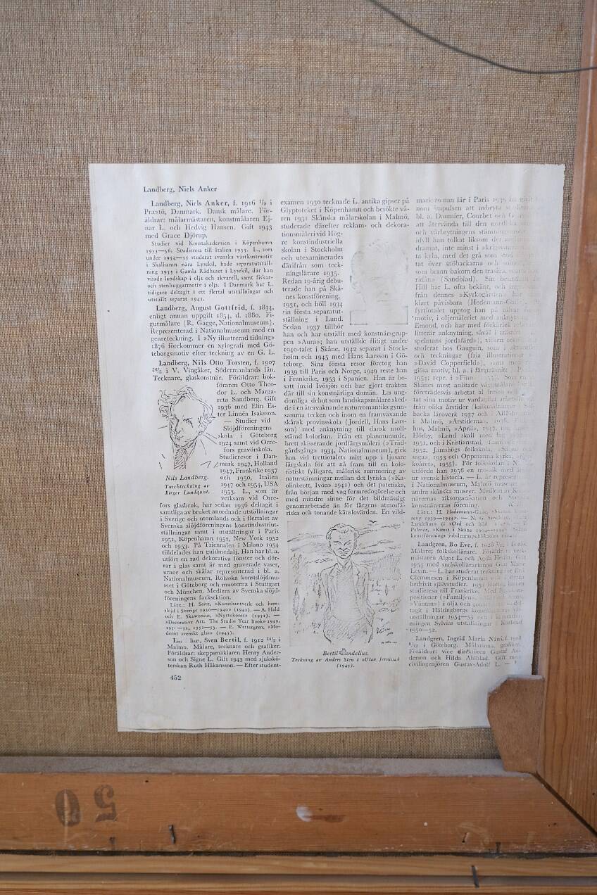 Oil painting by Bertil Landelius 1935