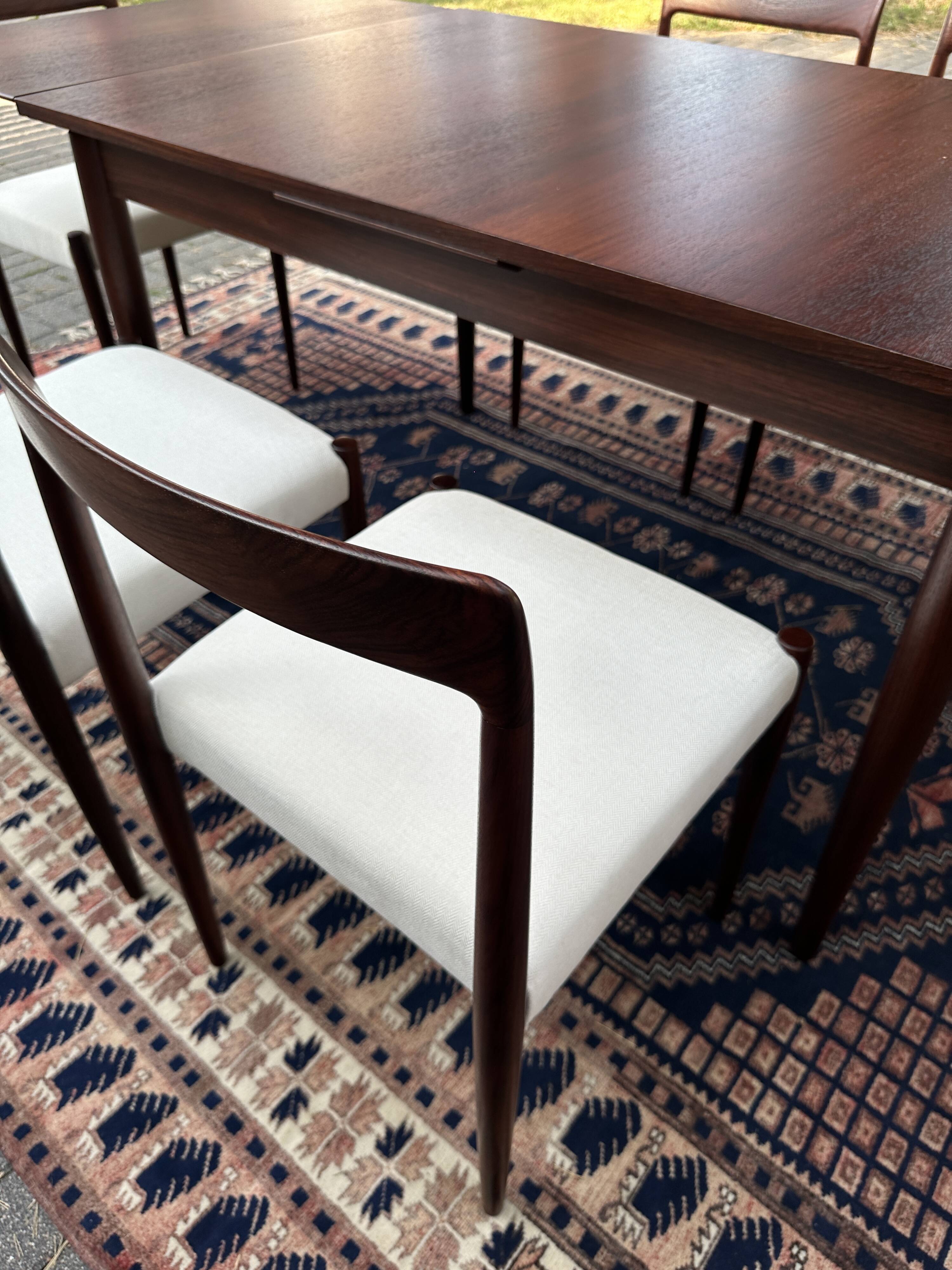 Professionally Refurbished Danish Rosewood Dining Set