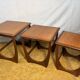 Mid- century retro vintage teak nest of tables by g plan 1960 Danish Design