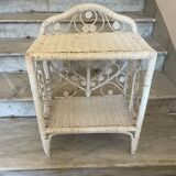 Rattan shelf