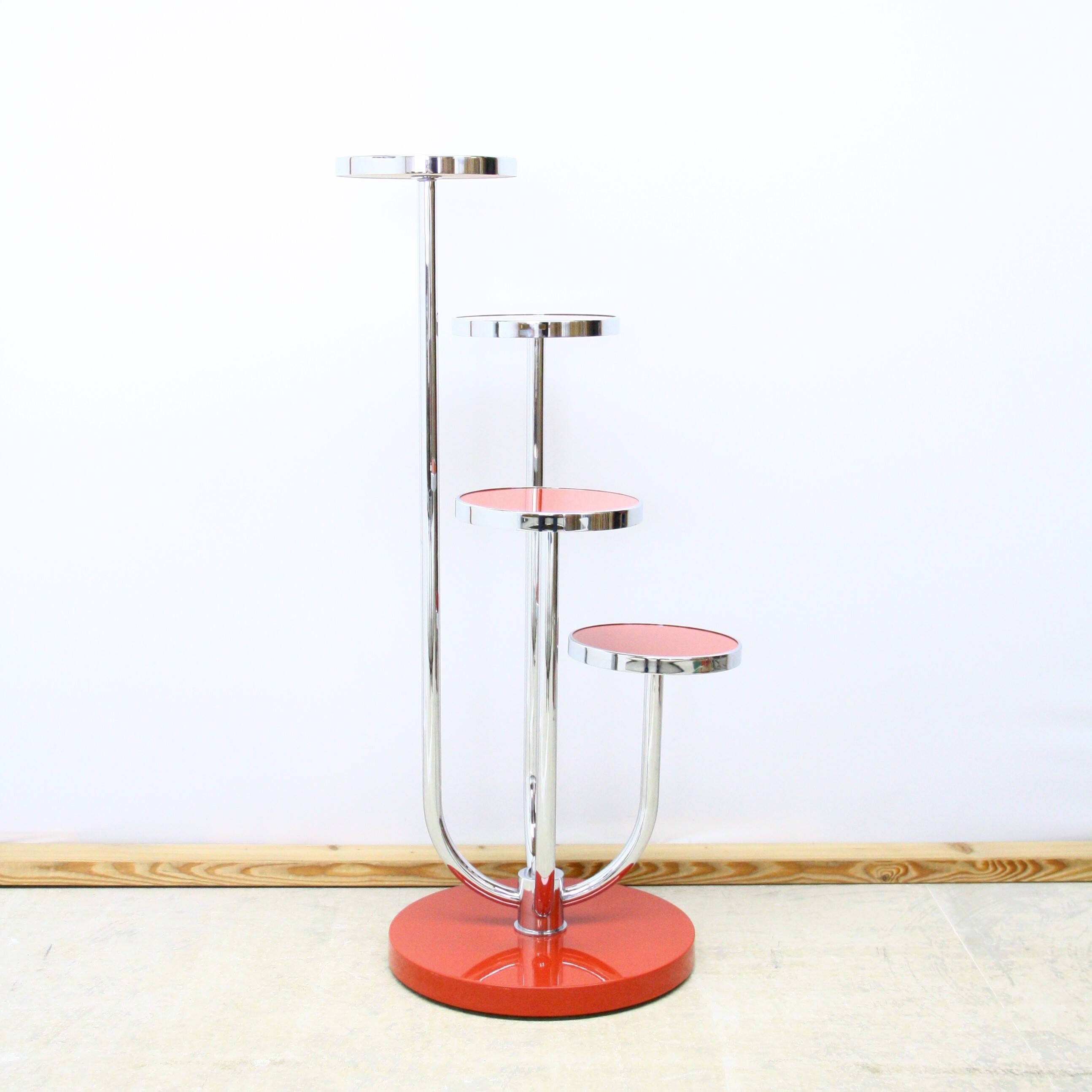 Functionalist/Bauhaus flower stand by J. Halabala, UP Zavody production