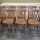 Set of 10 vintage Fischel bistro chairs, 1970s