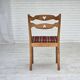 1960s, set of 4 pcs Danish dining chairs, furniture wool, solid oak wood.