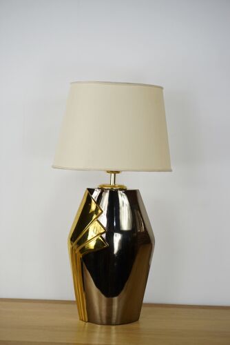 Brass and metal lamp