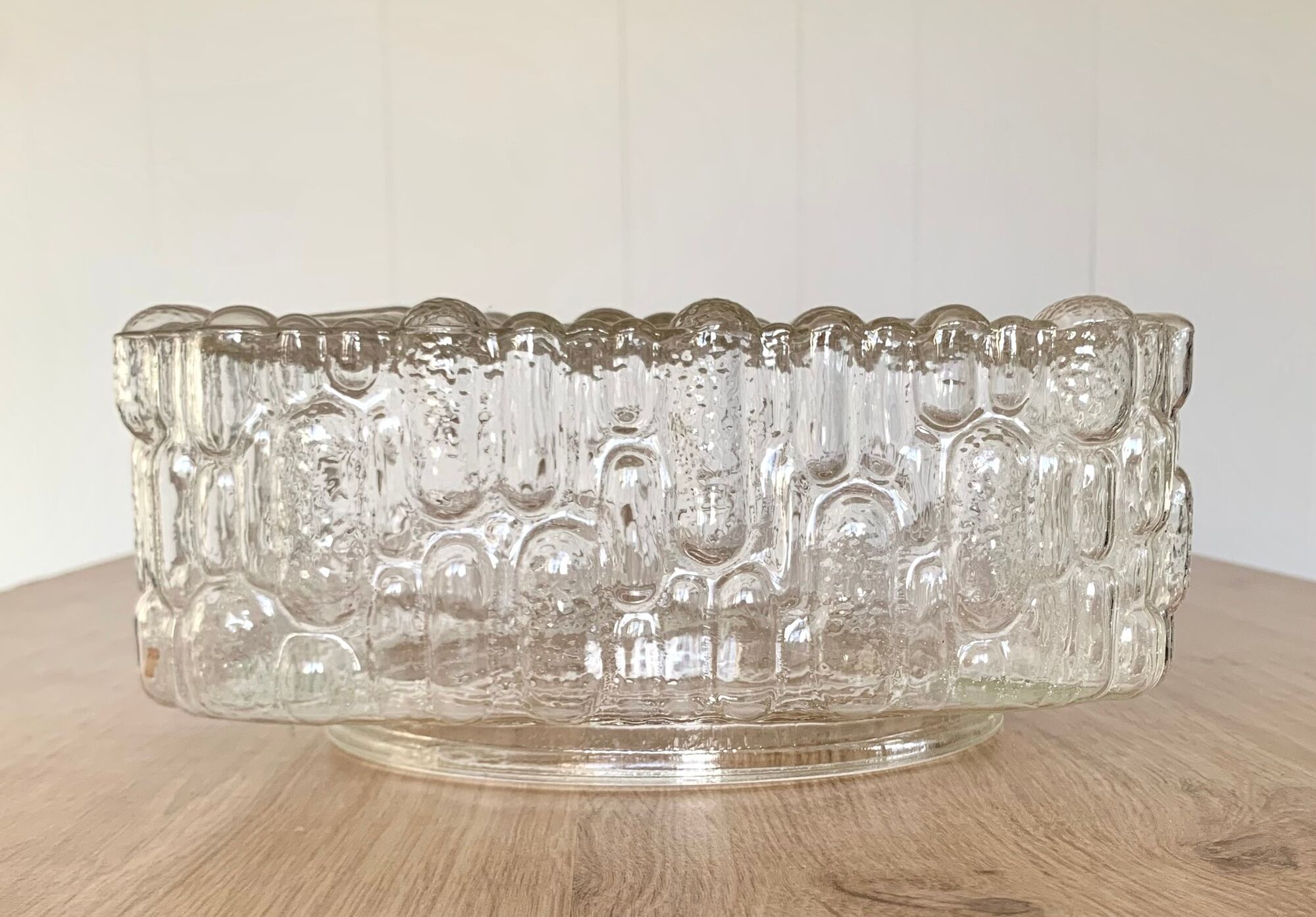 Square glass wall lamp vintage