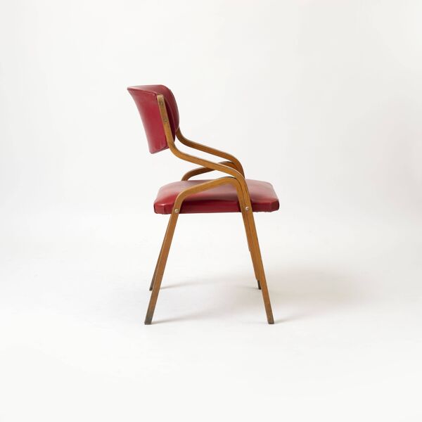 Ensemble de 4 chaises de salle à manger par Ludvik Volak, Tchécoslovaquie, années 1970.