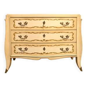 Commode pieds laiton,