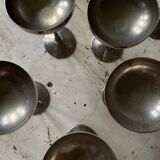 8 silver plated ice cream cups, Italy
