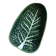 Plat creux en barbotine feuille de chou