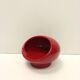 Vintage Spheric Red Glazed Ceramic Ashtray by Gabbianelli, Italy