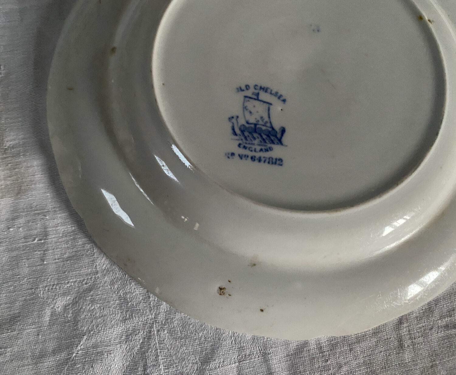 Vintage Old Chelsea Cup and Matching Plate