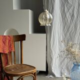 Suspension vintage en verre soufflé