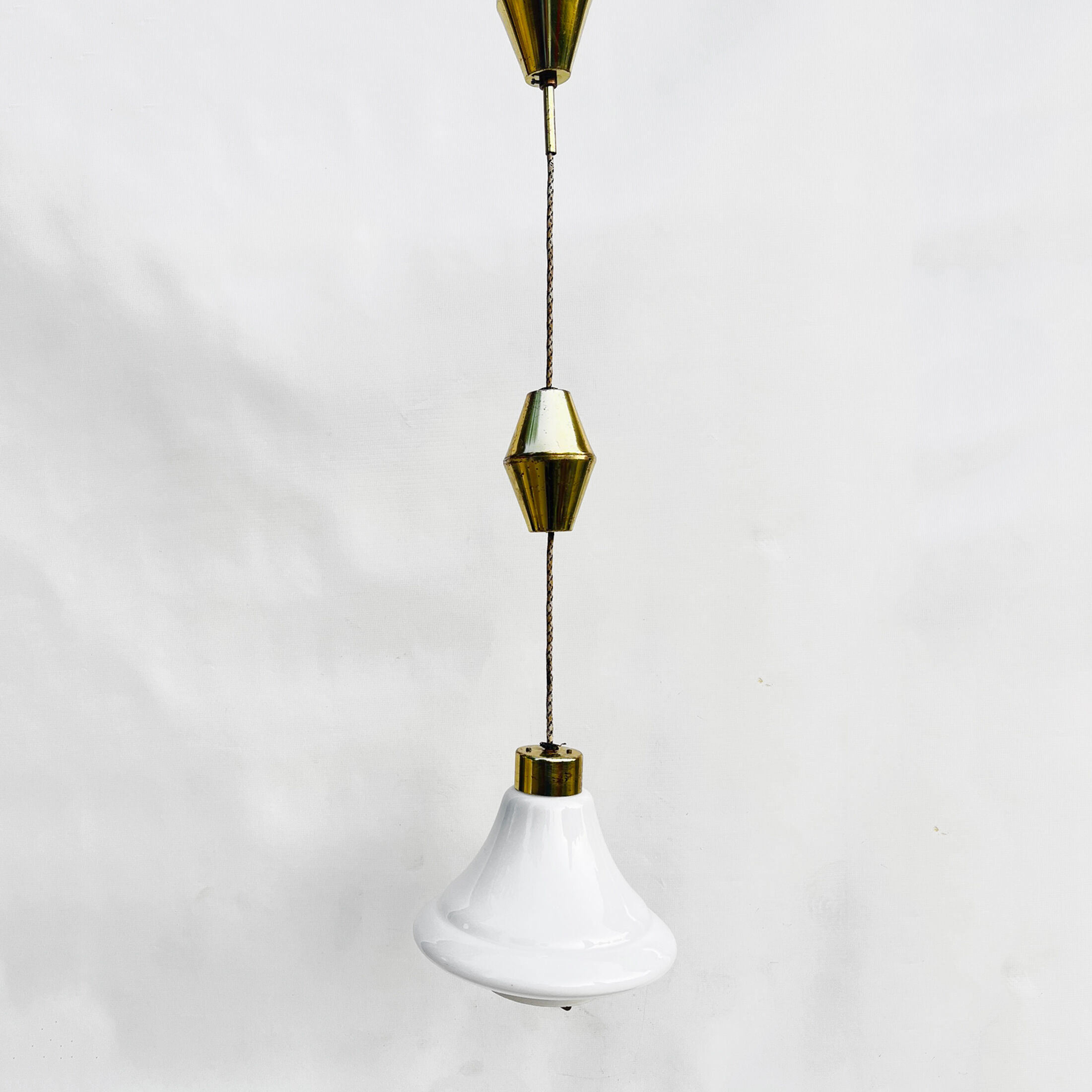 Hanging lamp, Kamenický Šenov, Czechoslovakia, 1950s