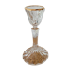 Crystal candlestick with golden rim