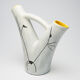 vase with double white and yellow collar, 60s