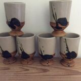 6 Dove Pottery cups