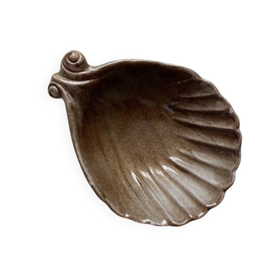shell-shaped pocket tray in Italian ceramic Partenopee