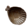 shell-shaped pocket tray in Italian ceramic Partenopee