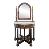 Rare coiffeuse demi à fond de glace époque Empire