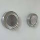 Pair of vintage wall lights, brushed metal, France 1970
