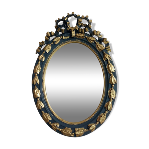 Miroir oval style louis - xvi