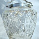 Cut crystal and silver biscuit bucket