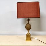 Brass pineapple table lamp, 1970s