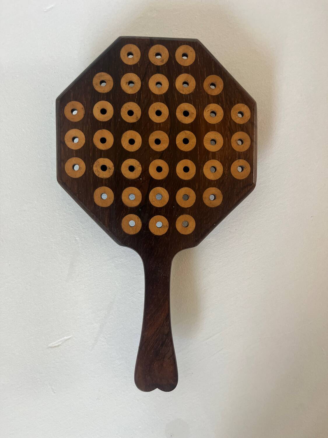Antique wooden solitaire