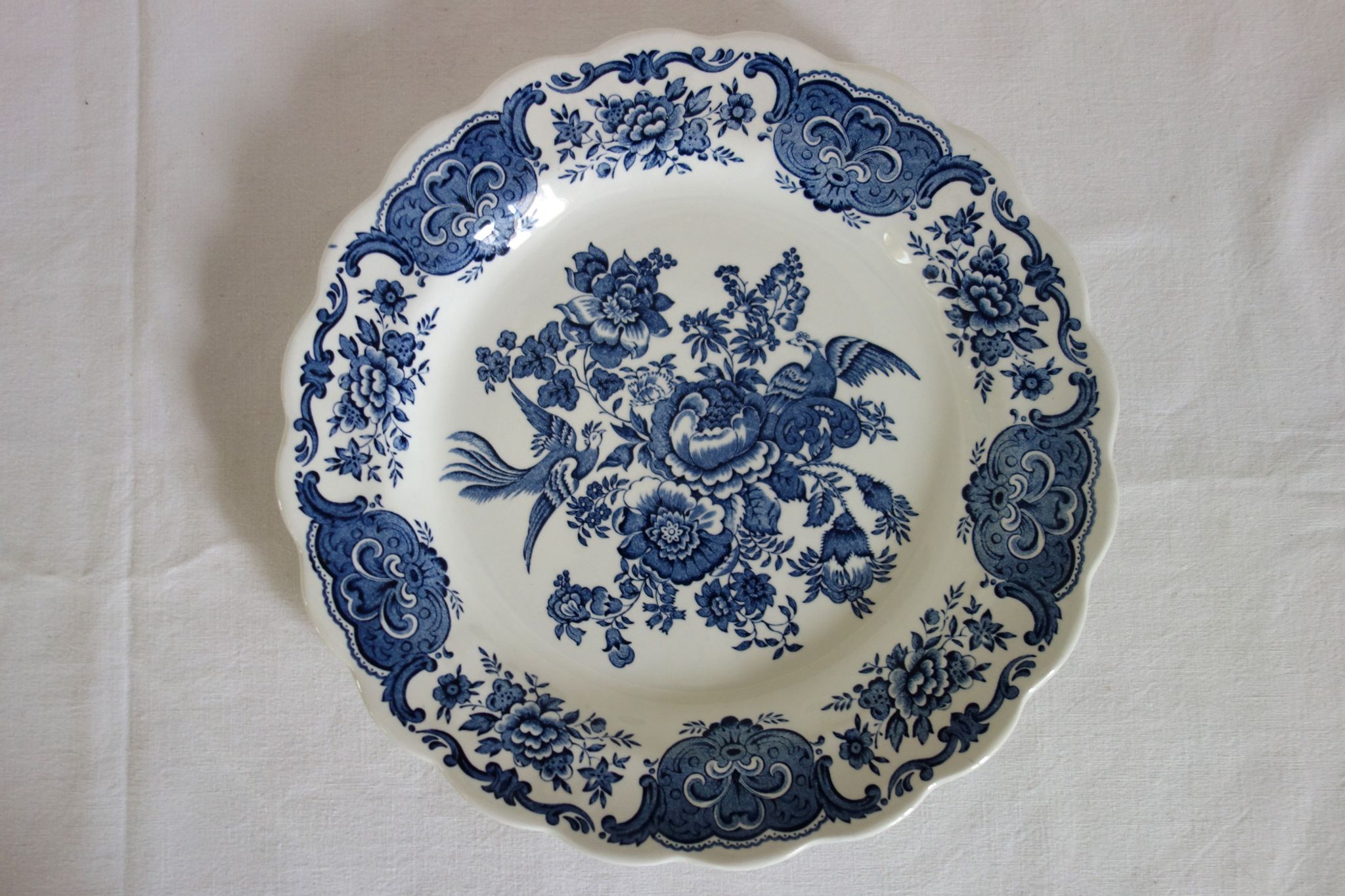 Set of 8 vintage flat plates Windsor model, Ridgway Staffordshire England