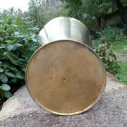 Vintage 1960s brass umbrella stand
