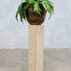 Vintage Italian Travertine Column 'Hexagon'