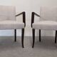 Pair of Art Deco bridge chairs, France circa 1920