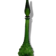 Green glass "bubbles" carafe