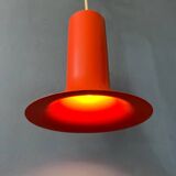 Vintage orange Raak cone pendant lamp