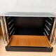 Commode laquée noire en chrome par A. Mosca pour Cinova, Italie, 1969