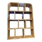 Art Deco library in elm and beech wood