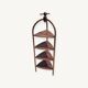 Old shelf unit for plates or plant holders
