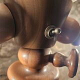 Art Deco turned wood floor lamp 1960