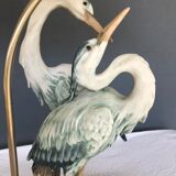 Herons lamp, capodimonte G.Armani 1960/70