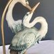 Herons lamp, capodimonte G.Armani 1960/70