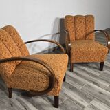 Set of Vintage Armchairs by Jindrich Halabala, 1940s