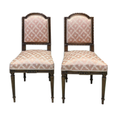 Pair of Louis XVI chairs early 20th in ground beech