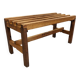 Wooden slatted display bench or support, France circa 1960.